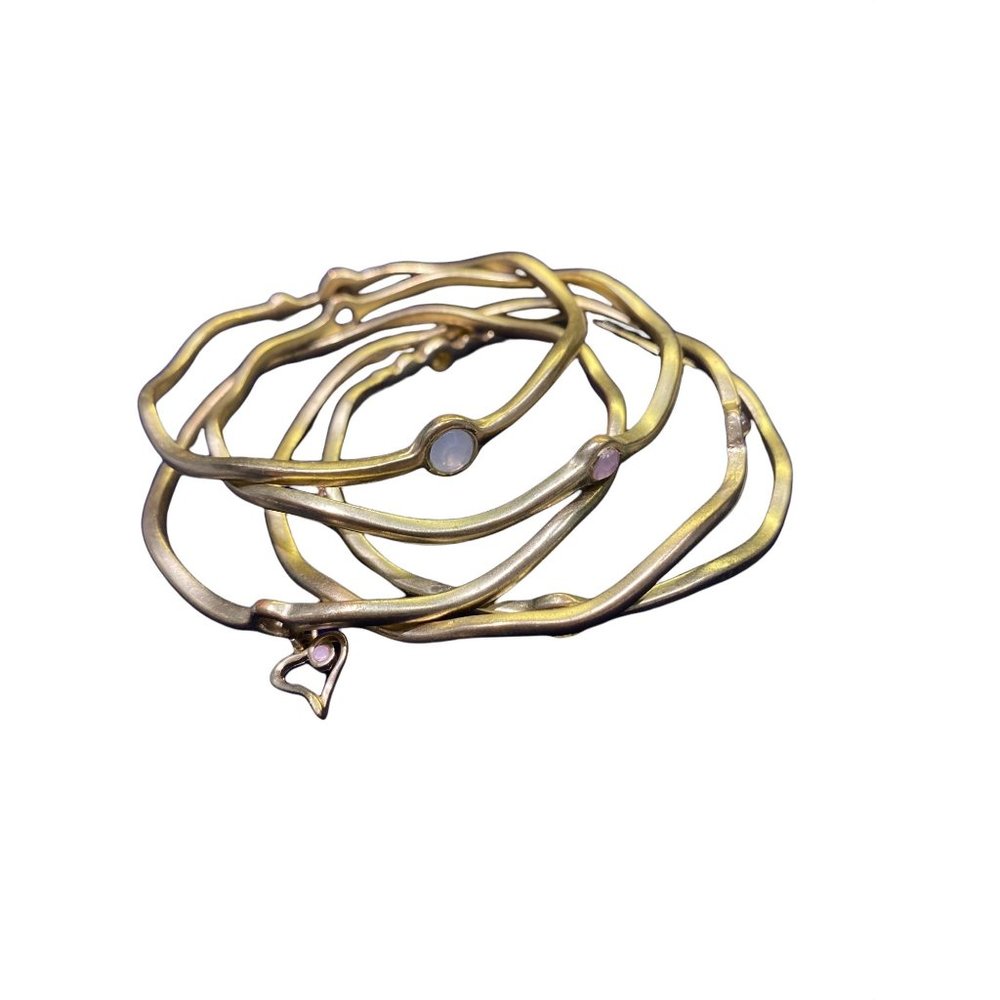 Wavy Bangle 5Pc Set
